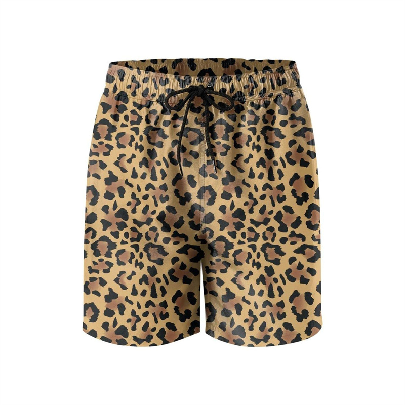 Fashion Leopard 3D Print Beach - Trunks Board Surf review and price