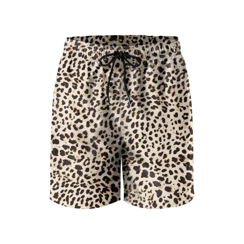 Fashion Leopard 3D Print Beach - Trunks Board Surf review and price