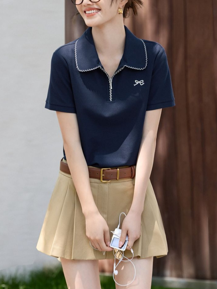 Women's Slim Fit Figure Flatte - Polo Shirt Pique review and price