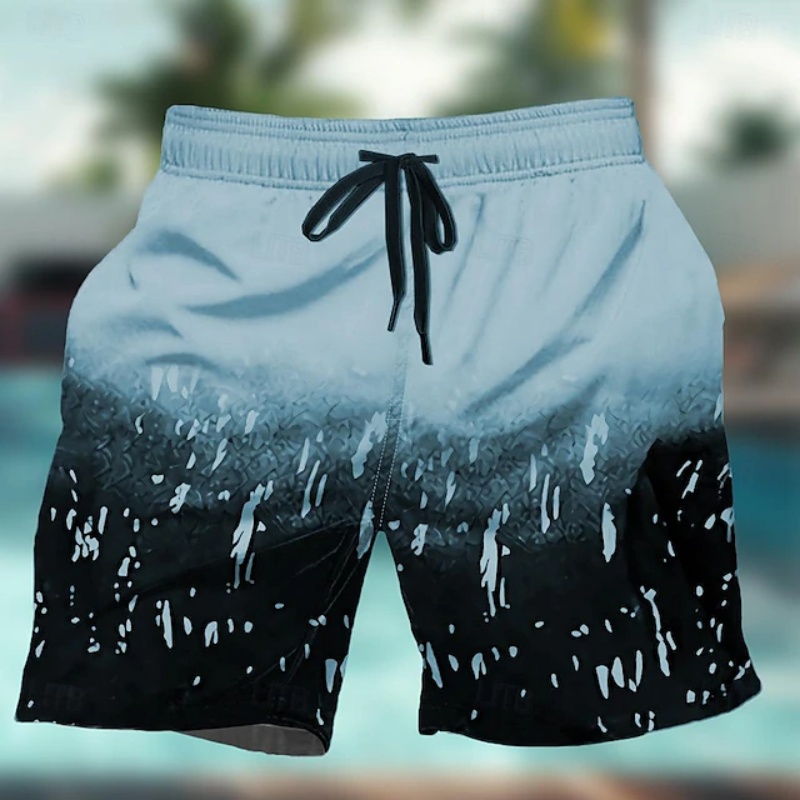 Gradient Colorful Graphic Swim - Trunks Board Surf review and price