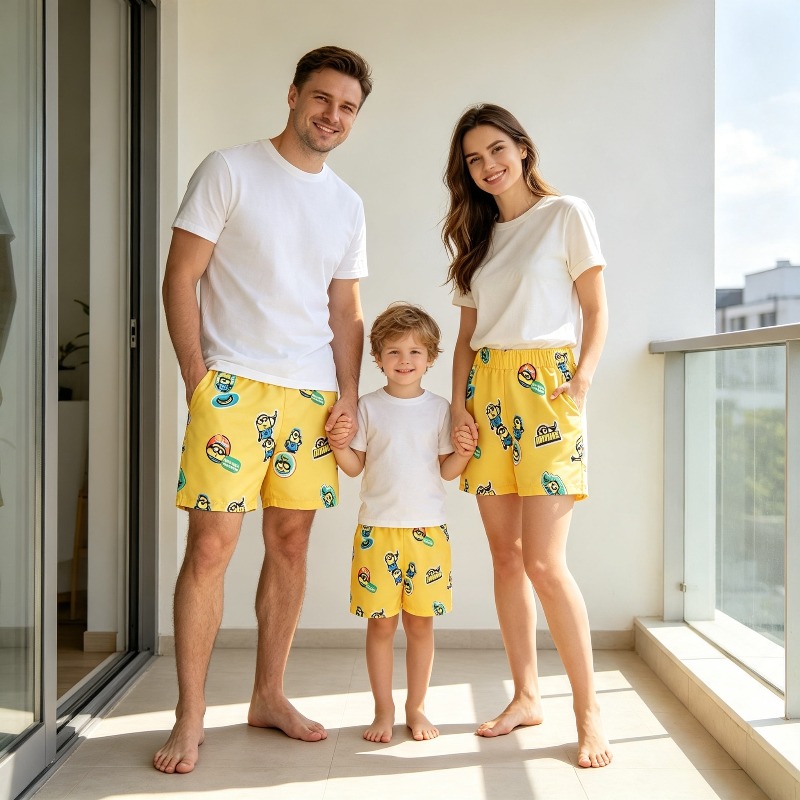 Boys Minions Printed Swim Shor - Trunks Board Surf review and price