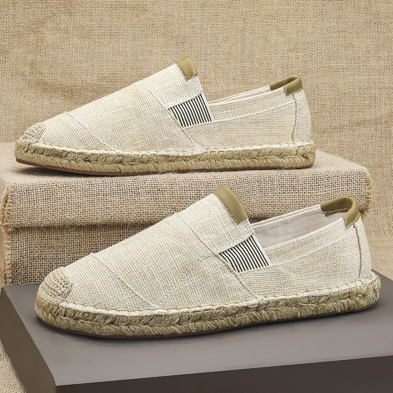 2025New Men Linen Casual Shoes - Espadrille Slip On review and price